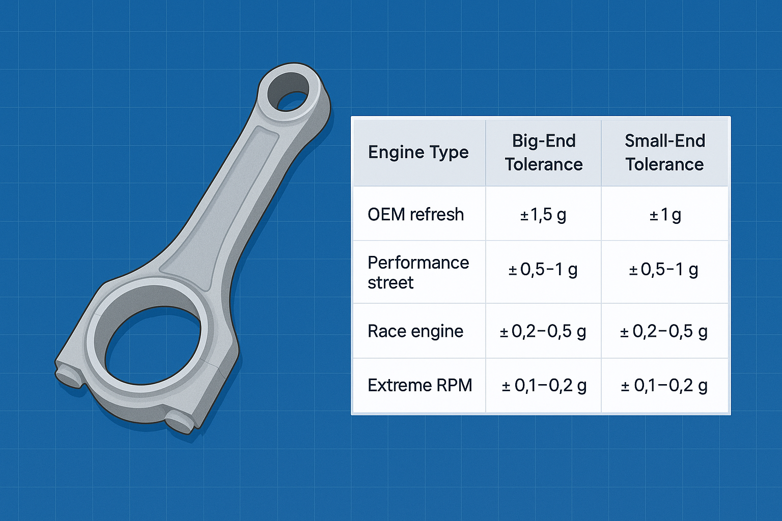 Rod Balancer Connecting Rod Balancing Tolerances: OEM vs Race (Clear Guide) – 2TRACKMIND