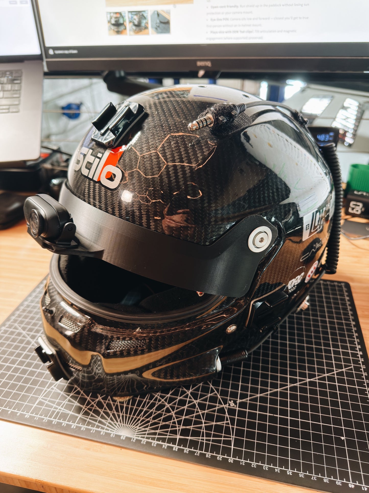 Stilo ST5 Sun Visor Track POV with Integrated Action Camera Mount