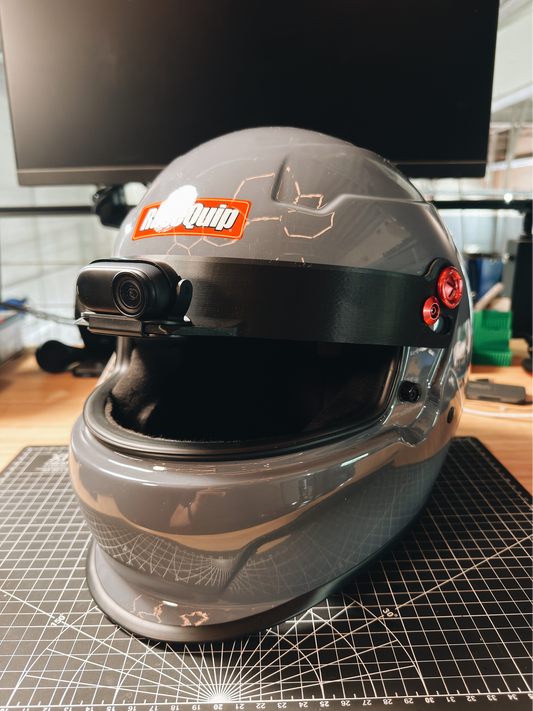RaceQuip PRO Sun Visor Track POV with Integrated Action Camera Mount